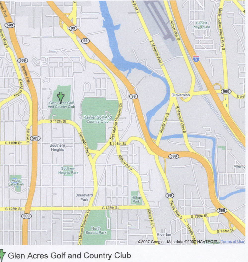 map of Glen Acres CC